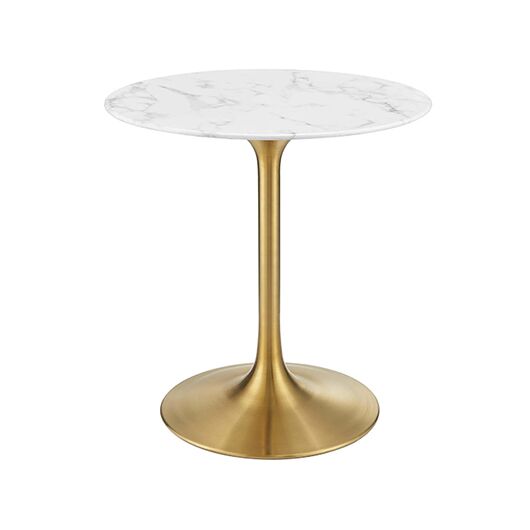 Tulip Table - Marble Top | Brass - 30"H Tulip Table - Marble Top | Brass - 30"H