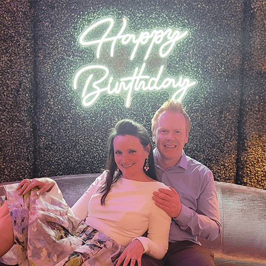 Happy Birthday Neon Sign 30x22