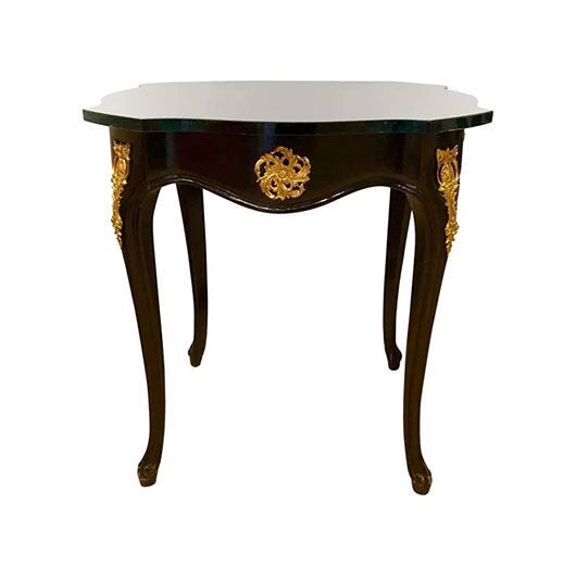 Vintage Gold Medallion End Table (1)