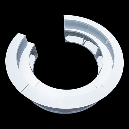 Savoy Bar Curve - White