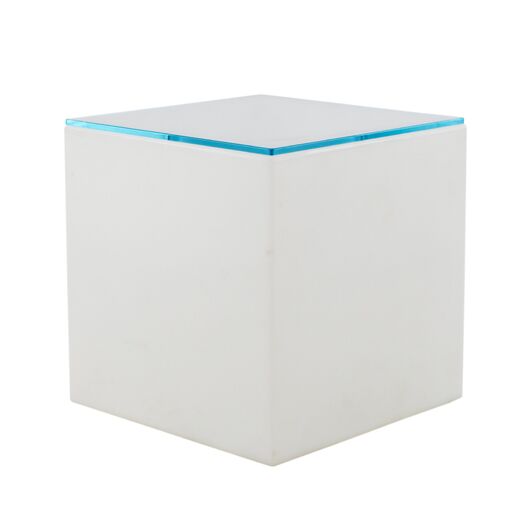 Display Cube Side Table + Clear Glass Top Display Cube Side Table + Clear Glass Top