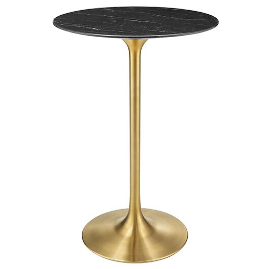 Tulip Table - Marble Top | Brass - 30"H Tulip Table - Marble Top | Brass - 30"H