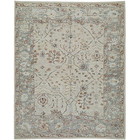 Floral Oushak Rug - 8x10 (1) Floral Oushak Rug - 8x10 (1)