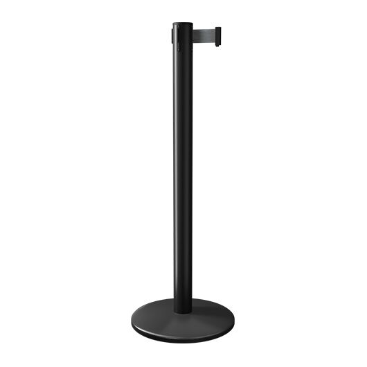 Black Retractable Belt Stanchion Black Retractable Belt Stanchion