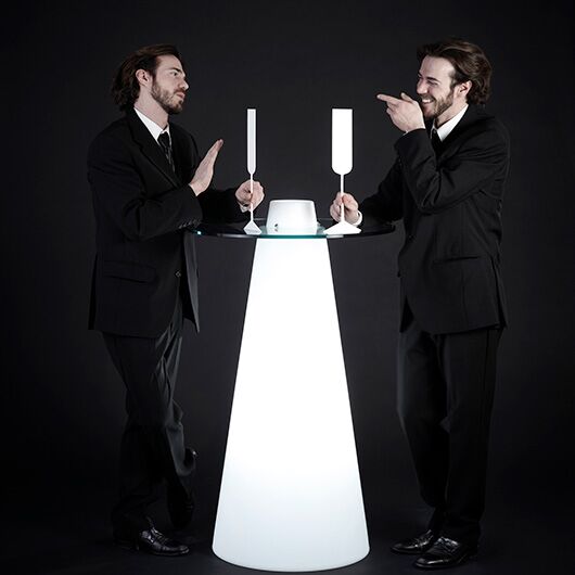 Martini High Cocktail Table - White Martini High Cocktail Table - White