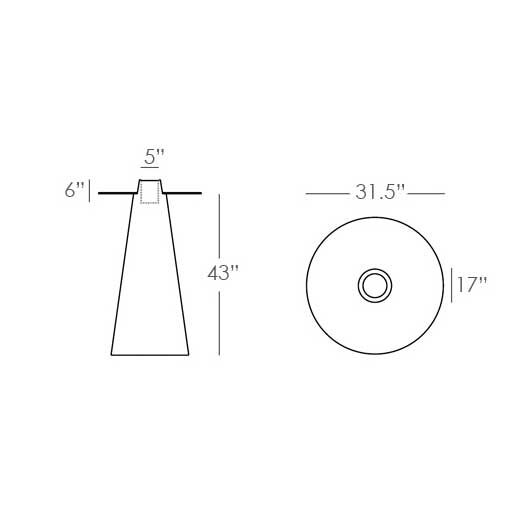 Martini High Cocktail Table - White Martini High Cocktail Table - White