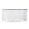 Savoy Bar Curve - White