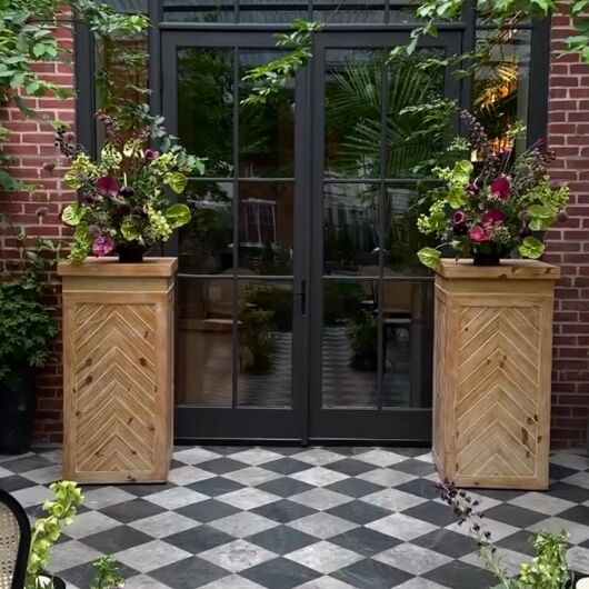 Chevron Column 46" H Chevron Column 46" H