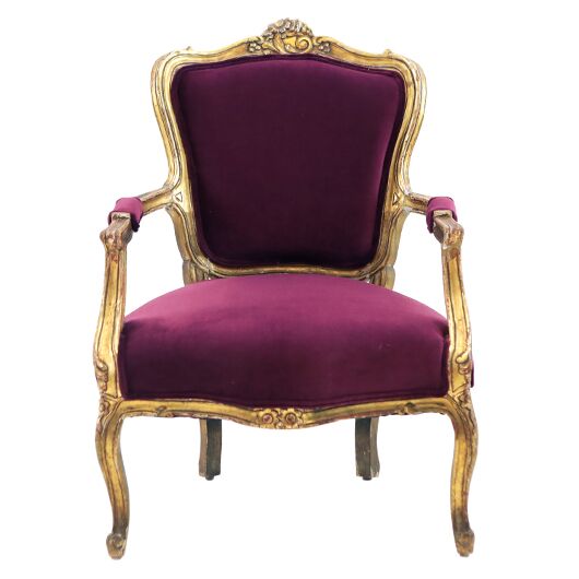 Amethyst Gilt Armchair (2)