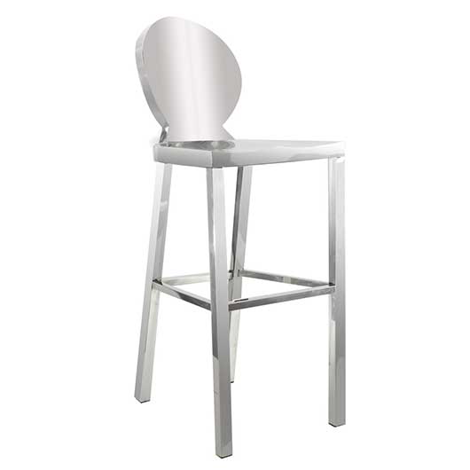 Silver Dorsia Bar Stool