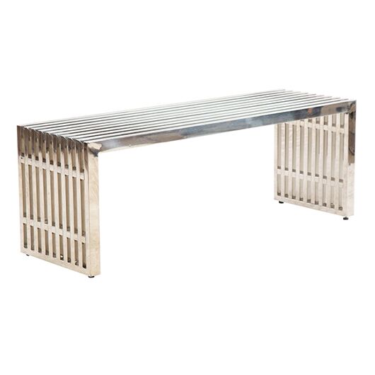 Modernist Bench - Silver