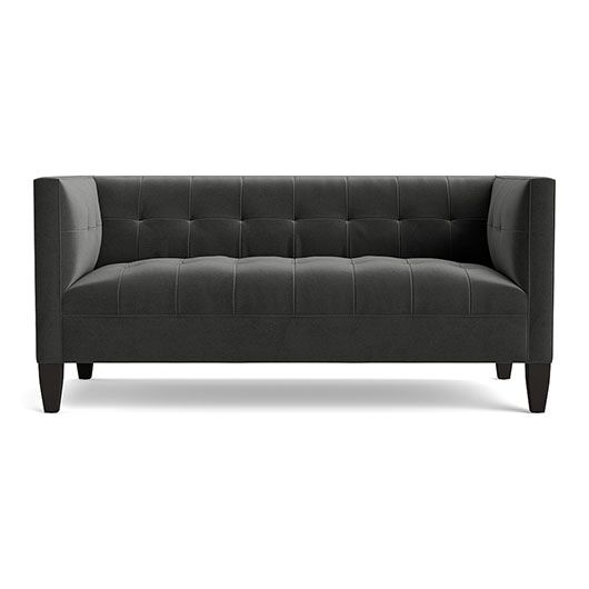 Draper Loveseat - Black 68"