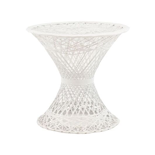 Vintage Peacock Side Table - White (1)