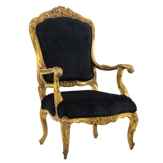 Giltwood Antoine Chair - Black (2)