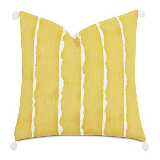 Yellow Tassel Pillow 20"