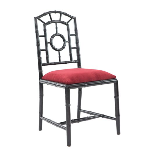Ebony Chippendale Side Chair