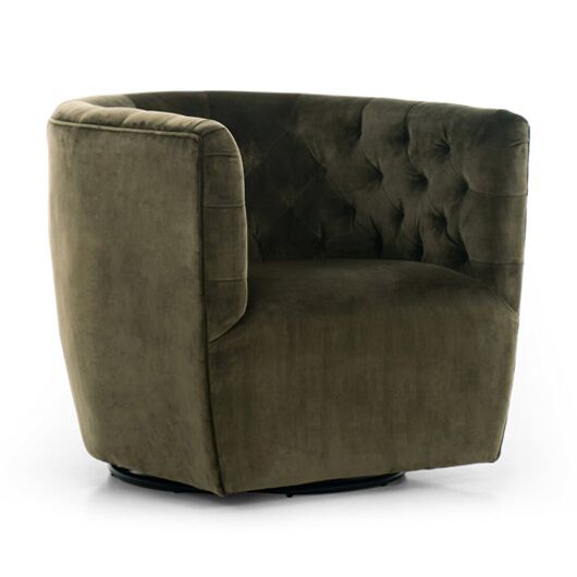 Halston Swivel Chair - Olive
