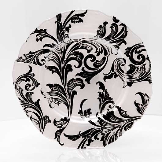 Venetian Black Charger Venetian Black Charger