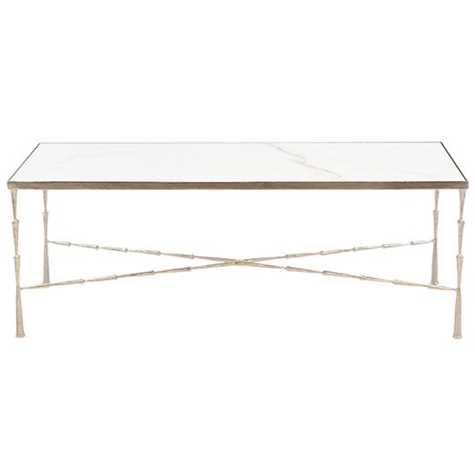 Delancey Marble Coffee Table - Nickel Delancey Marble Coffee Table - Nickel