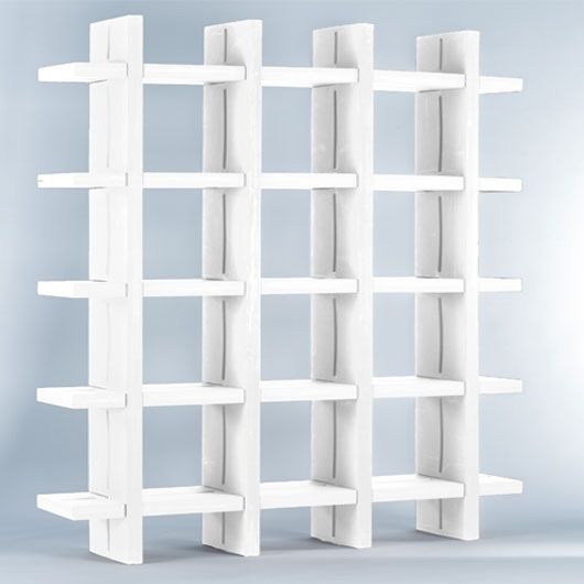 Grid Bar Back - White Grid Bar Back - White