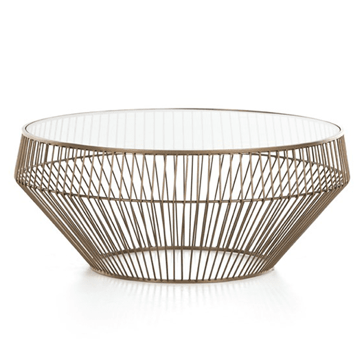 Atomic Coffee Table - Brass