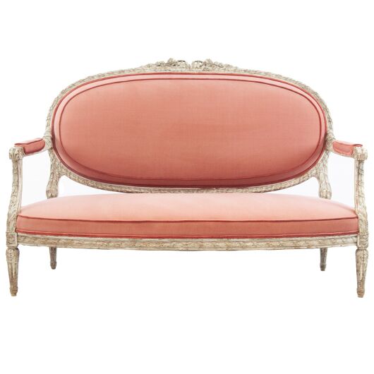 Chateau Sofa - Pink Velvet (1)