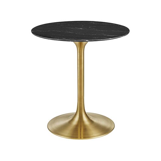 Tulip Table - Black Marble Top | Brass - 30"H Tulip Table - Black Marble Top | Brass - 30"H