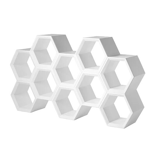 Hexagon Stackable Bar Back - Black