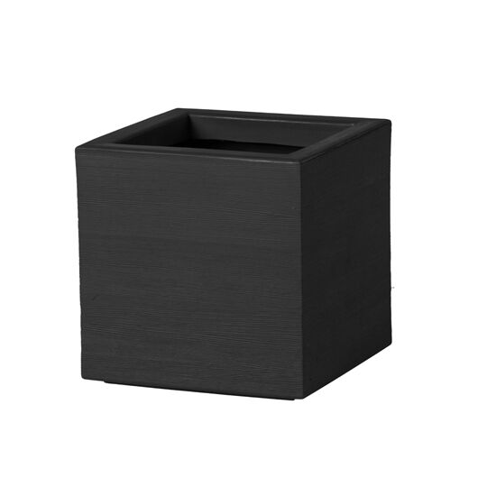 Cube Planter 17" - Black