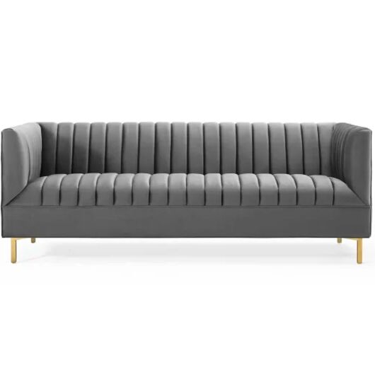 Delano Sofa - Gray 77"