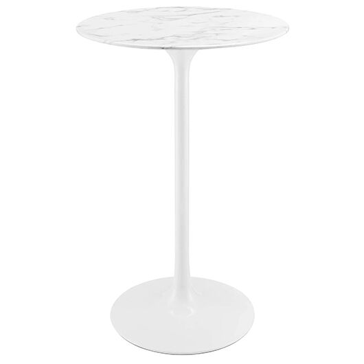 Tulip Table - Marble Top | Brass - 30"H