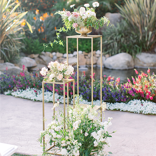 Utopia Floral Pedestal - 30" + 48"