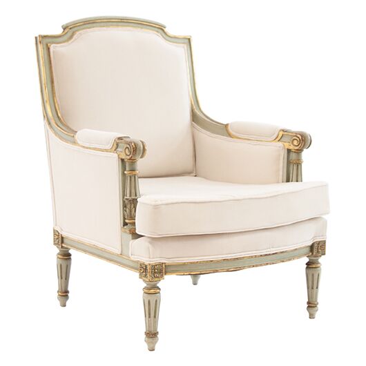 Vintage Celadon Armchair (2)